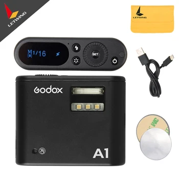 

In Stock Godox A1 Flash for Smartphone with 2.4G Wireless System TTL Bluetooth Trigger with Battery for iPhone 7 6S Plus ios