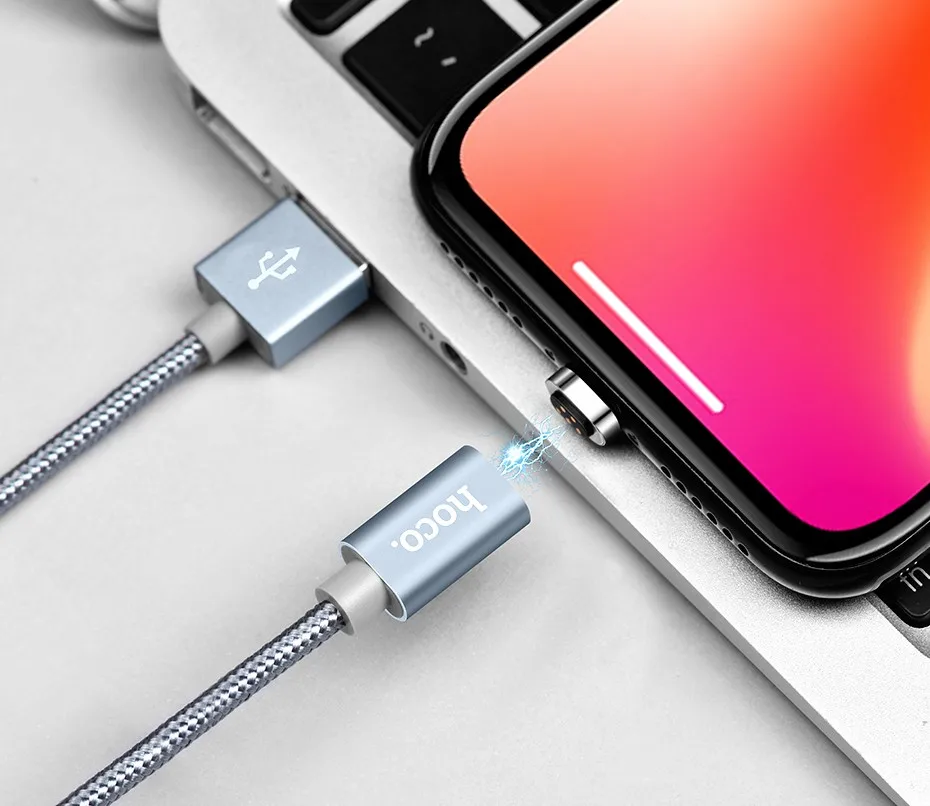 НОСО 3 в 1 Зарядка через usb Магнитный кабель Micro USB/Тип usb C/Lightning Быстрая Зарядка адаптер Магнит кабель для android iOS