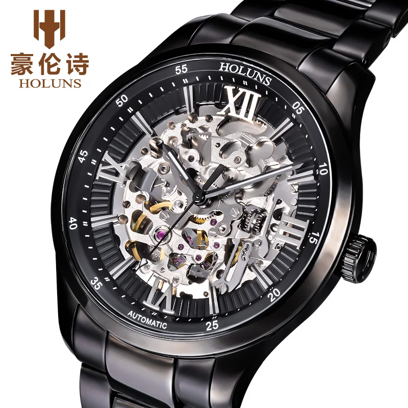 Orologi meccanici automatici Uomo мужские полые механические часы лучший бренд класса люкс