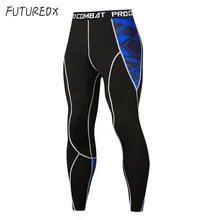 Новинка, мужские компрессионные колготки, колготки для бега, фитнеса, тренировка бодибилдинг, Мужские штаны для фитнеса MMA