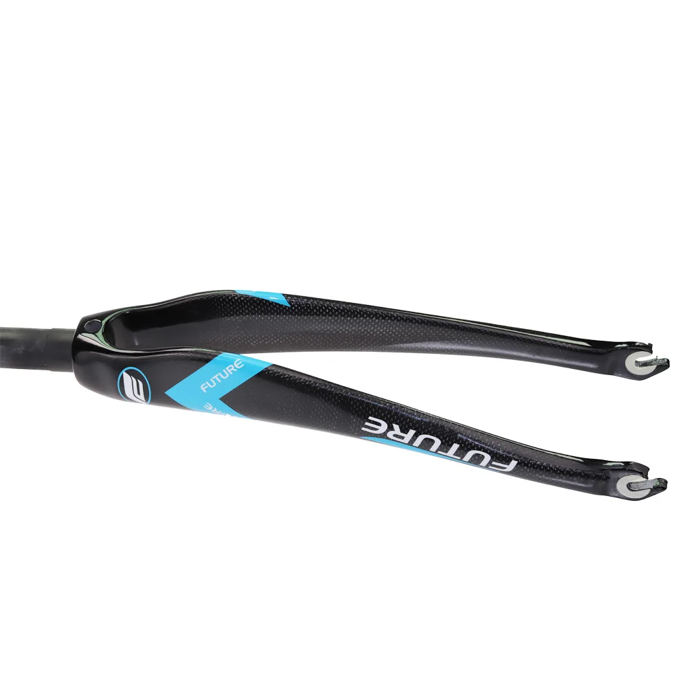 

Blue Color Full Carbon Fiber Bike Parts For 28.6mm Stem Carbon Road 700C Bike Fork