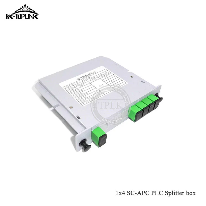 Разветвитель ПЛК FTTH 1*4 двойная кассета разветвитель волоконно оптическая CATV PLC