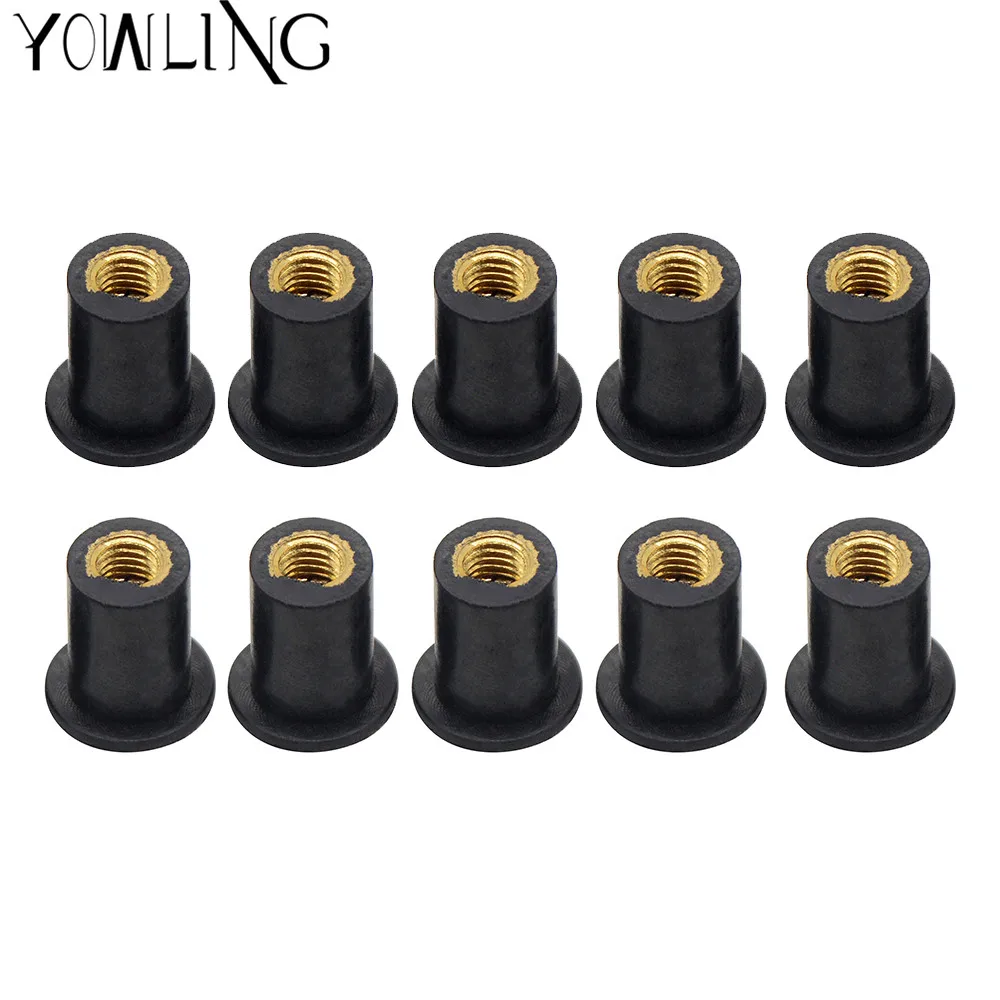 

M5 5MM Motorcycle Windscreen Well Nuts Screw Bolt Blind Fastener for HONDA CBR300R/CB300F/FA CBR500R/CB500F/X GROM MSX125 NC23