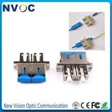 SC-LC SM, DX, оптоволоконный адаптер, металлический корпус дуплексный SC к LC волоконно-оптический Гибридный адаптер, SC-LC Гибридный волоконный соединитель