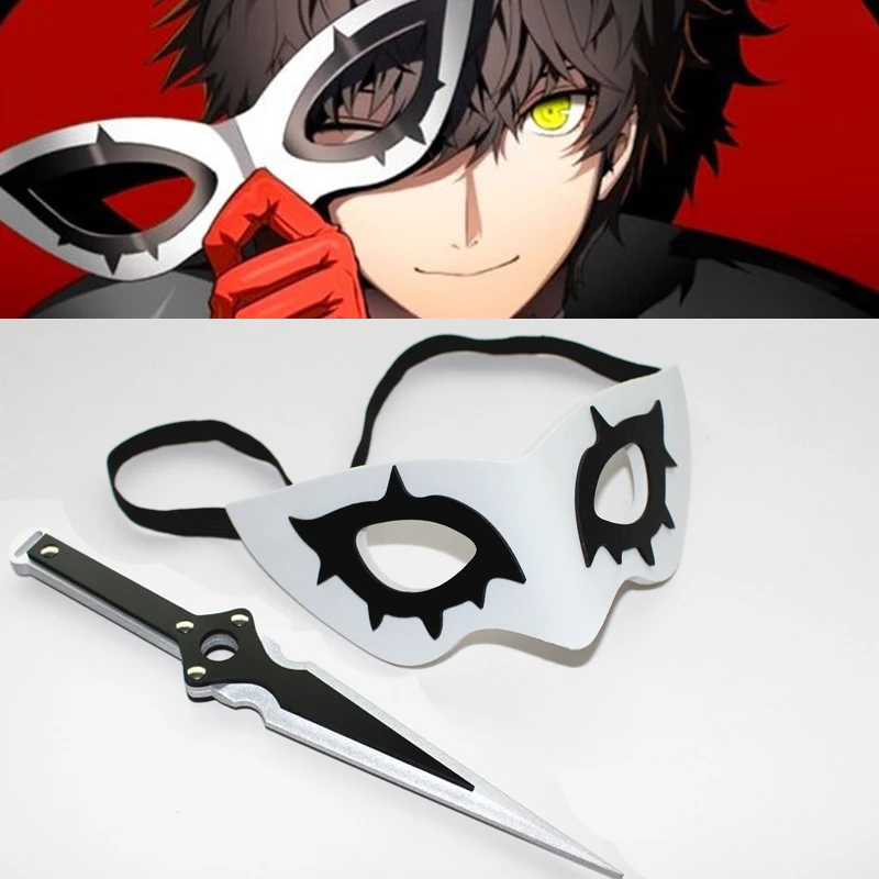 

Persona 5 Mask Phantom Thief Joker Cosplay Props PVC Weapon EVA EyeMask Women Men Halloween Accessories Akira Kurusu