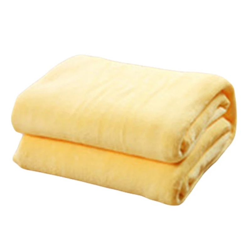 

1 Pcs Solid Color Coral Velvet Blanket Velvet Blanket Coral Fleece Blanket For Children Color Random