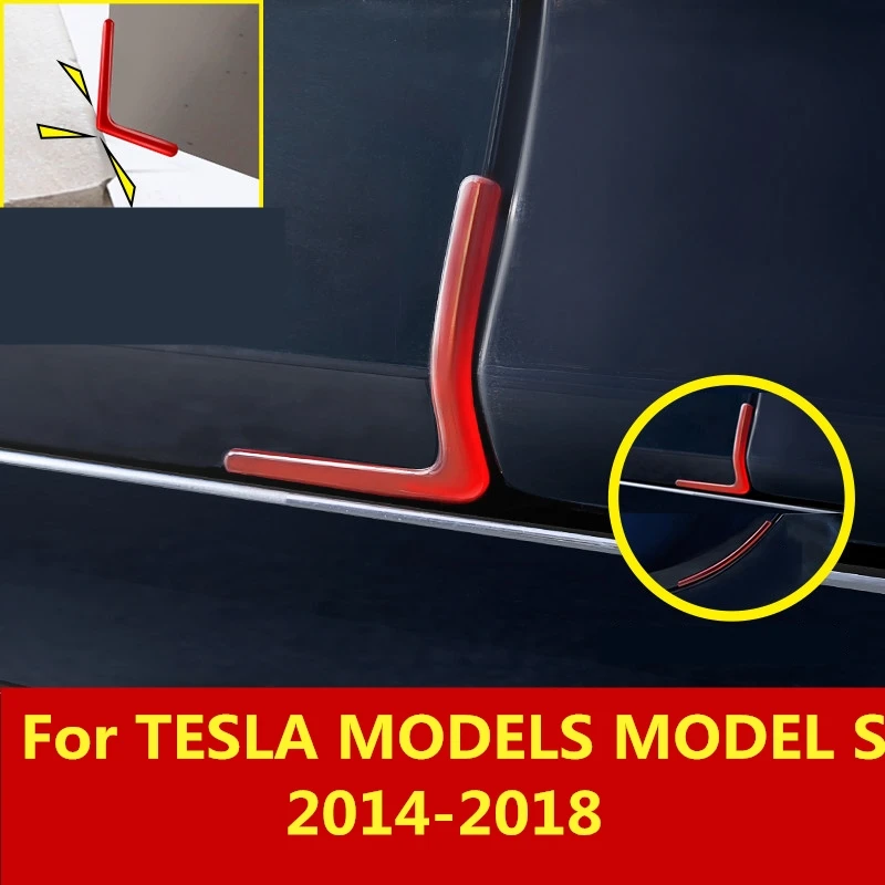 Для моделей TESLA модель S 2014 2018 дверная Защитная панель угловой буфер Обрезка
