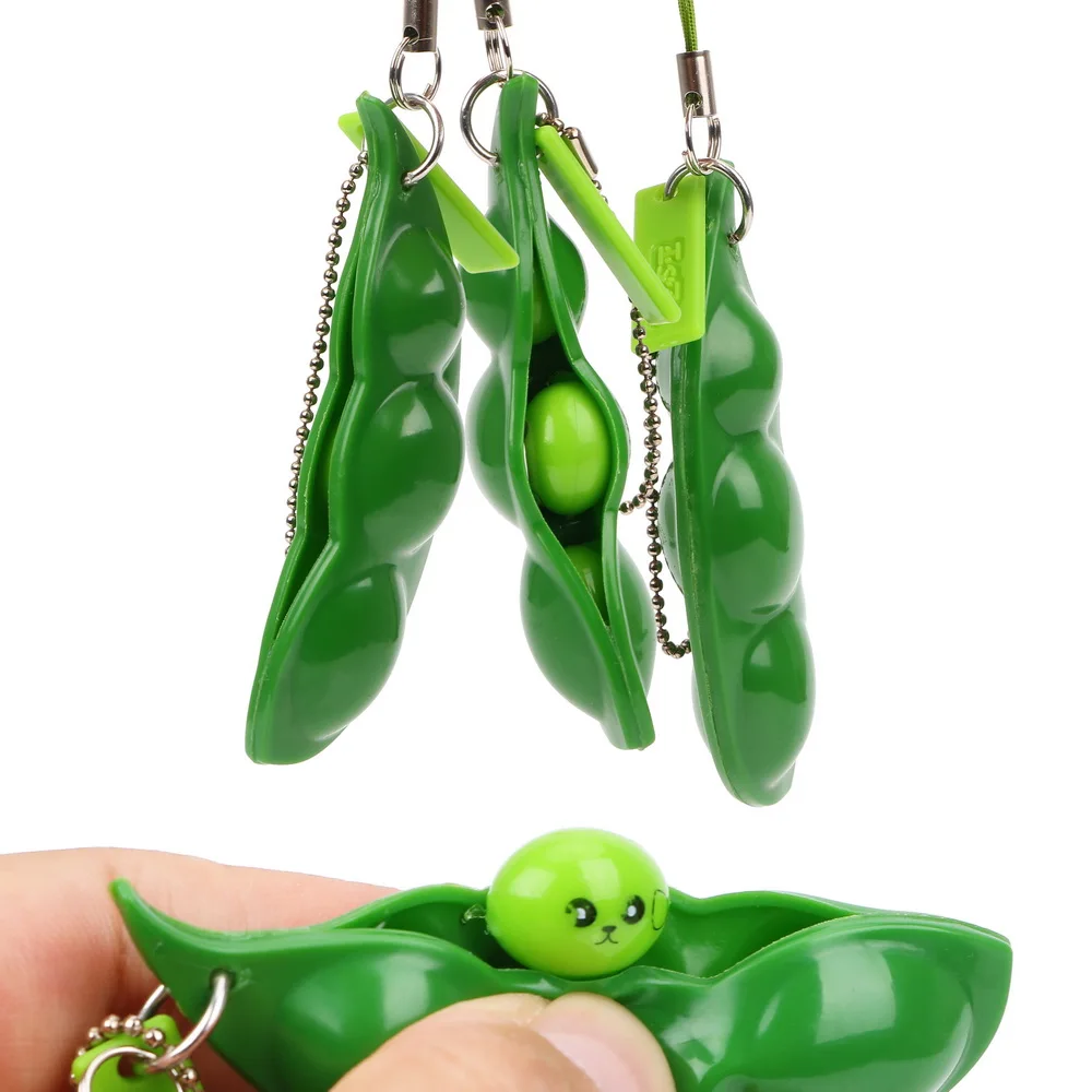 Buy Creative Fun Beans Toys Soybean Edamame Keychain