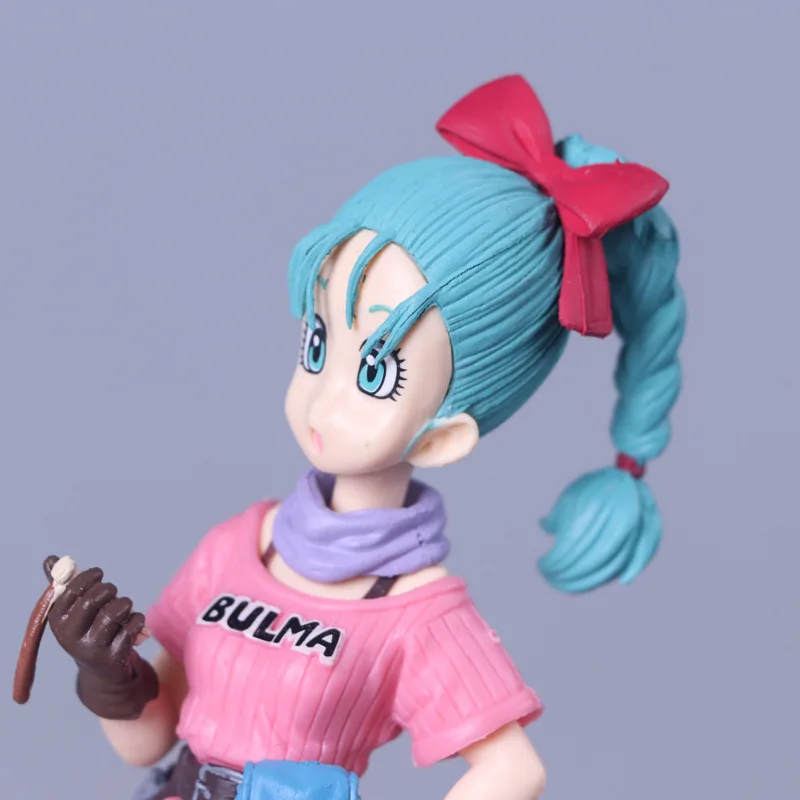 Аниме Dragon Ball Z Bulma розовая юбка для поиска. Фигурка DBZ Гоку друг ПВХ Коллекция Модель 14 см