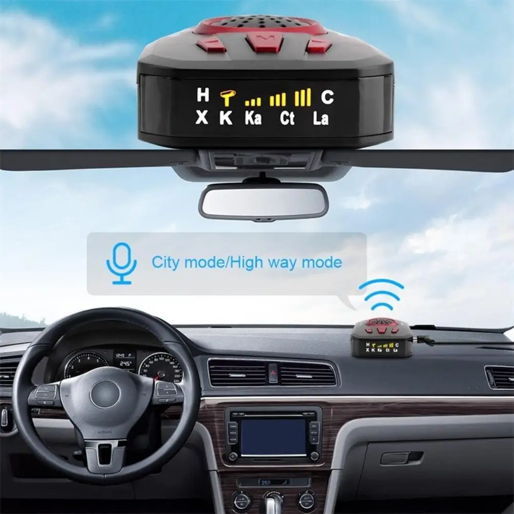 

M8 Car Full Band Scanning Voice Alert Warning Speed Control Radar Detector