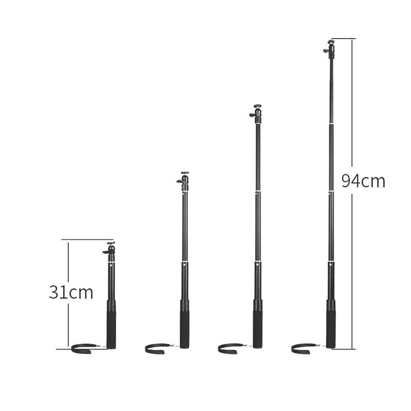  Handheld Extension Pole Rod Stick Tripod Stabilizer Selfie Stick for Zhiyun Feiyu Dji osmo Mobile Gimbal Monopod for Gopro camera 1 (6)