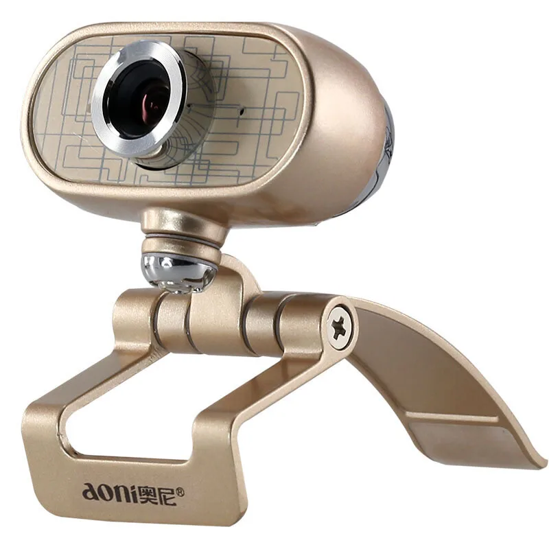 Original Aoni ANC A9 1080P Full HD Webcam Smart TV Computer Camera USB Free Drive With Mic Support Software Effect Shooting