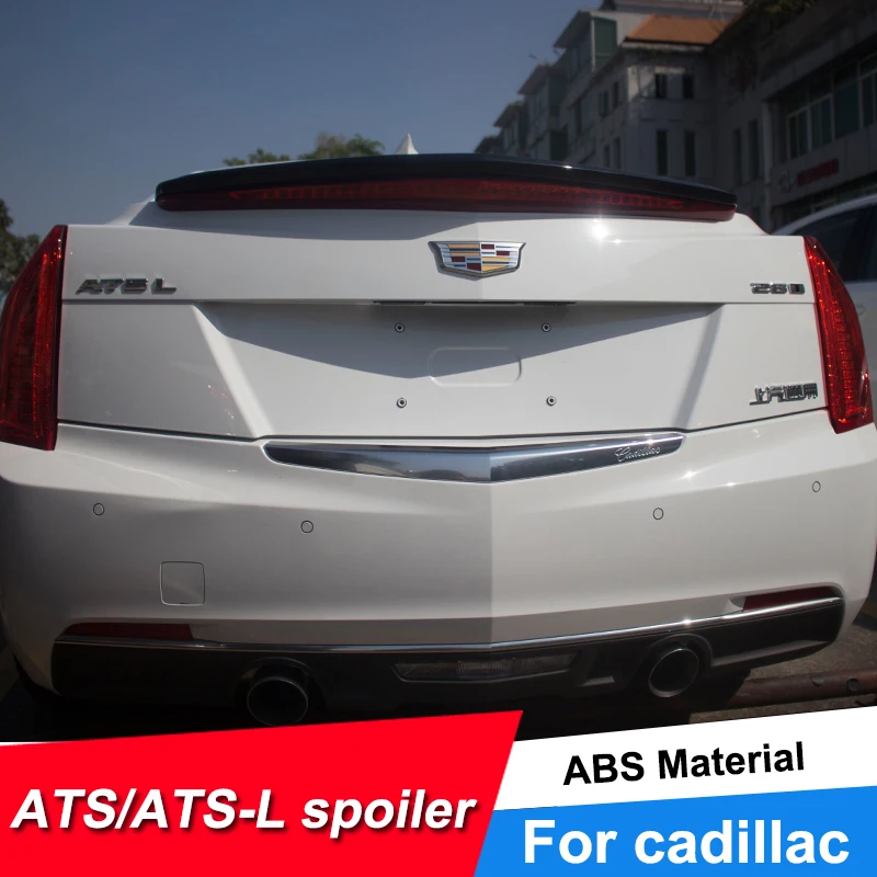 JNCFORURC задний багажник крышка автомобиля Спойлер для Cadillac ATS L седан 4D ABS пластик