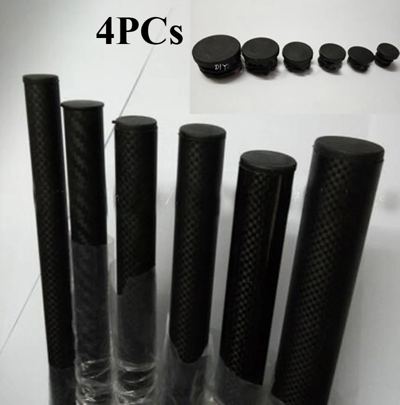 4pcs DIY Model Carbon Fiber Tube Pipe Plug Inner Sleeve Stuffy Head