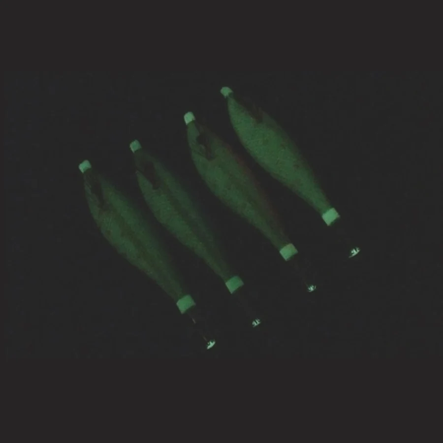 4 шт. 3d глаза искусственные кальмары приманки Размер 2,5#-14 г рыболовные светящиеся приманки древесные креветки-кальмары крючок рыболовные снасти