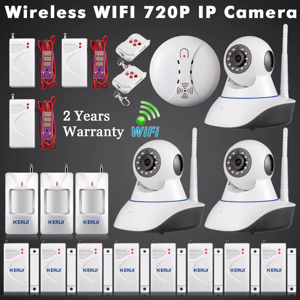 WiFi IP Camera ISO Android APP Control Wireless Home Alarm System Security HD CCTV Wireless Water