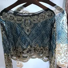 Tumblr Kpop корейский настоящий обычный полосатый полный полиэстер хлопок o-образным вырезом блестками шифон стиль женские пикантные Блестки Топ