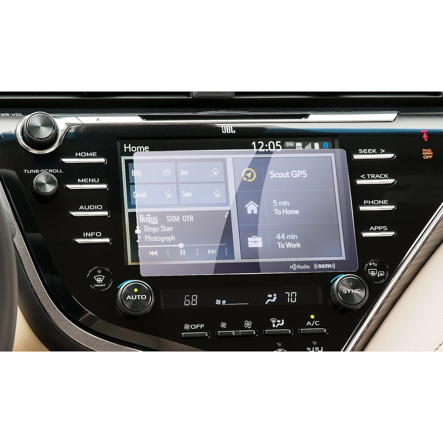 RUIYA автомобильный gps-навигатор анти-синий свет Закаленное стекло Защитная пленка для экрана для Toyoto Camry Entune 7 дюймов центральный сенсорный экран