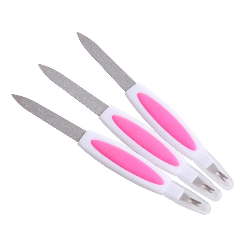 

Beauty Girl Double-End Cuticle Pusher Dead Skin Remover Fork Trimmer Pedicure Peeling Knife Manicure Nail Art Accessory Tools