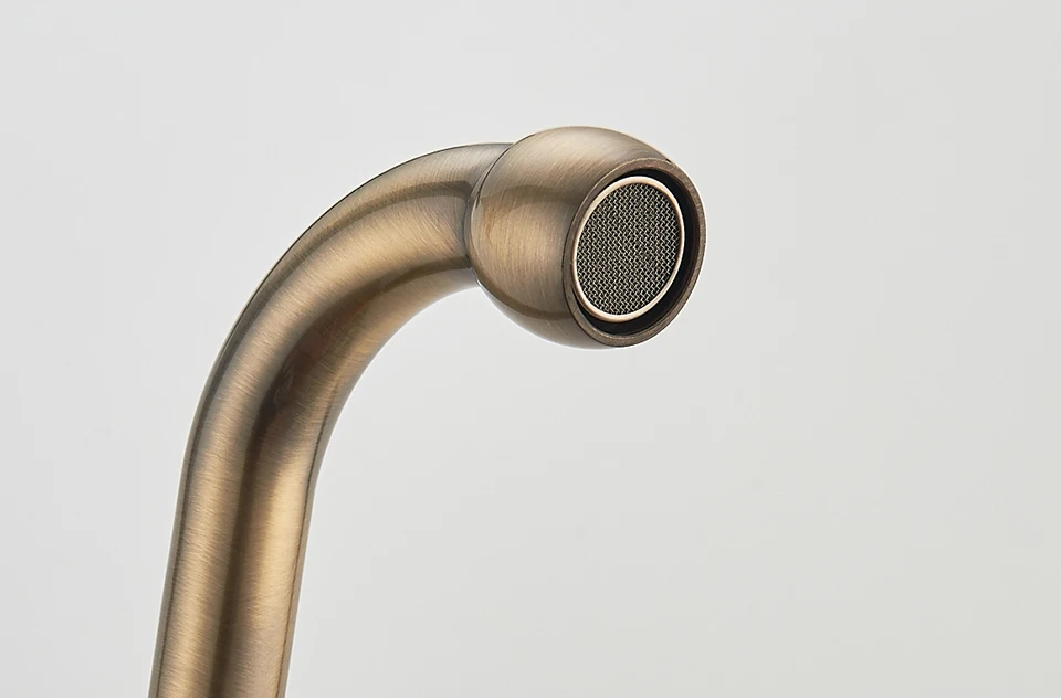 LEDEME Europe Style Basin Kitchen Faucet Total Brass Bronze Finished Swivel Bathroom Faucet Mixer Tap Sink Tap 360 Degree L4019C