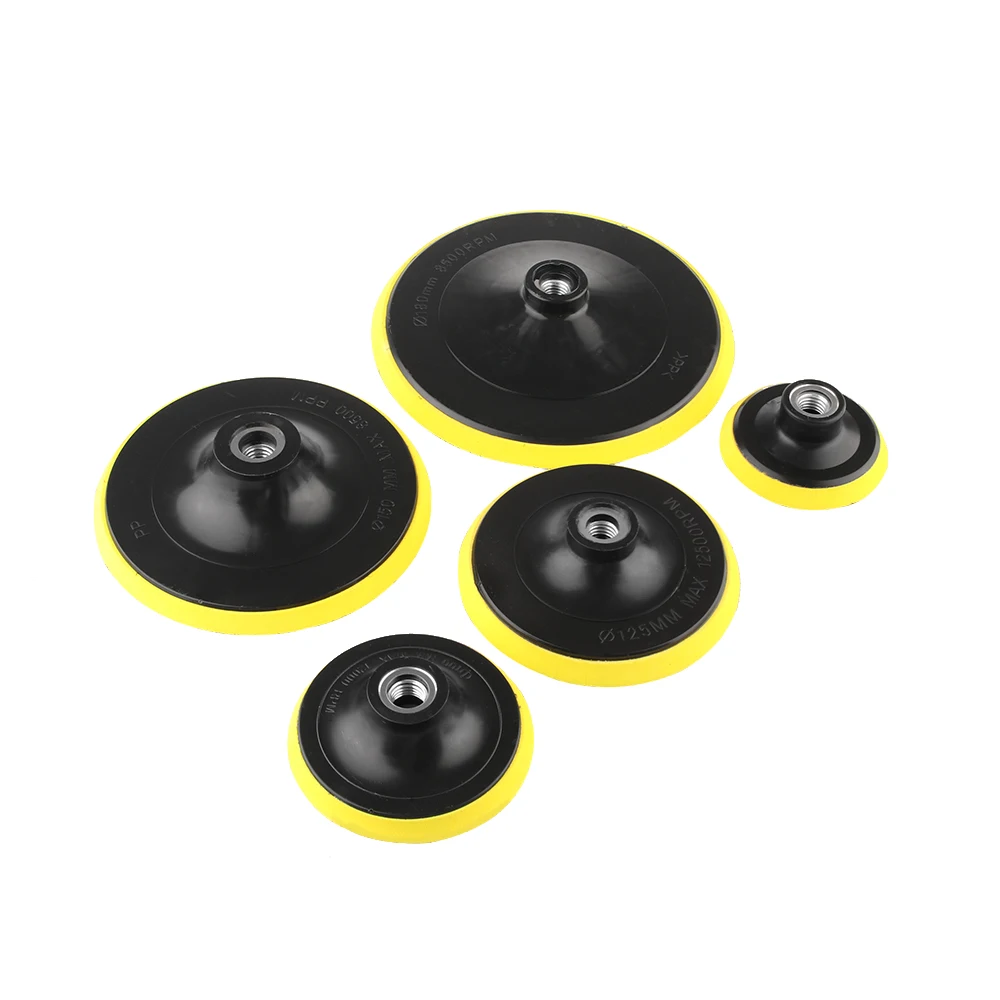 3/4/5/6/ 7 inch Car M14 Backing Plate Pad Professional Hook & Loop