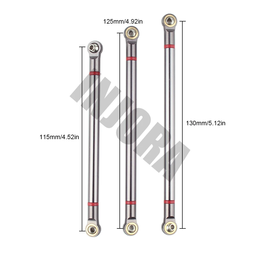 INJORA 8 шт./лот стержень из алюминиевого сплава 313 мм Колесная база для 1/10 RC автомобиль гусеничный осевой SCX10