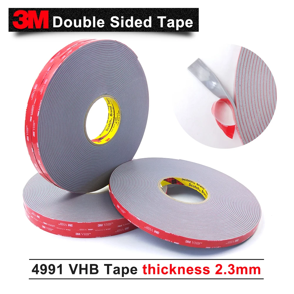 

3M tape/VHB 4991 acrylic adhesive double sided tape/Outstanding durability performance/1"*18yd*5rolls/we can offer other size