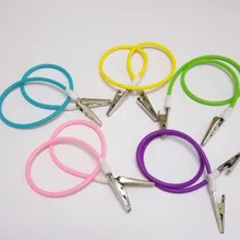 1 шт. стоматологическое оборудование Стоматологический нагрудник зажимы Гибкая цепочка держатель для салфеток Детские Силиконовые пациента крокодил клип