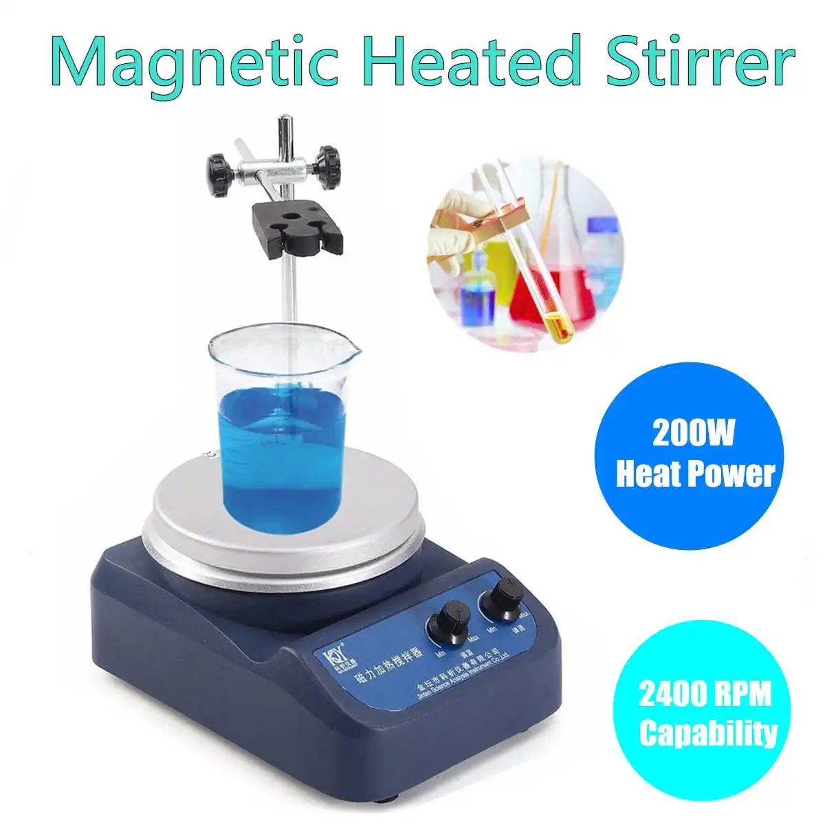 

200W 50HZ Magnetic Stirrer With Hotplate Digital Mixer Heating Plate Control 110V/220V