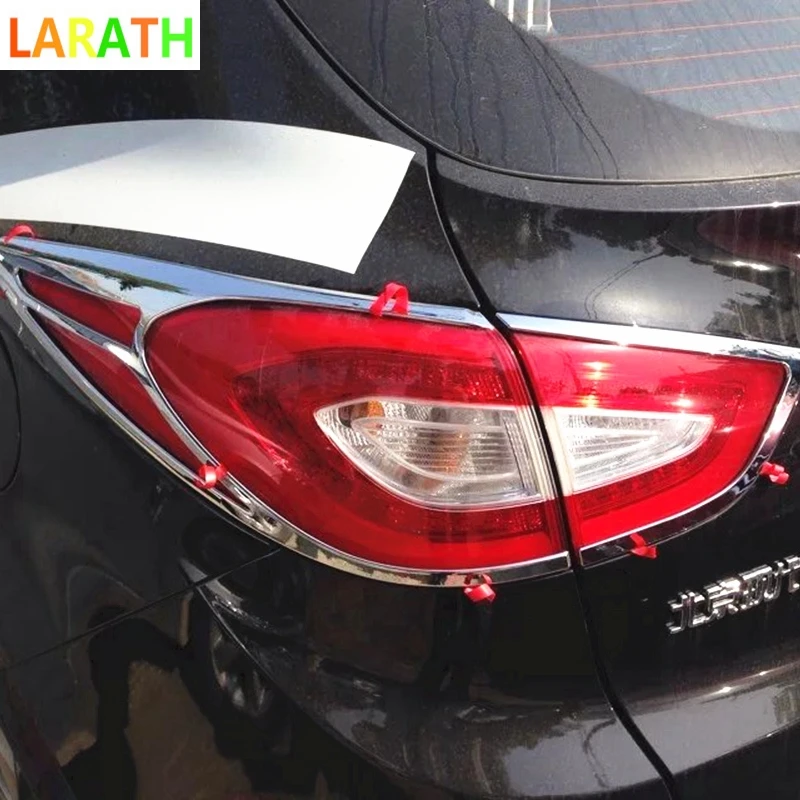 Для Hyundai ix35 2013 2014 2015 хром передние и задние фары лампы отделкой рамка декоративный