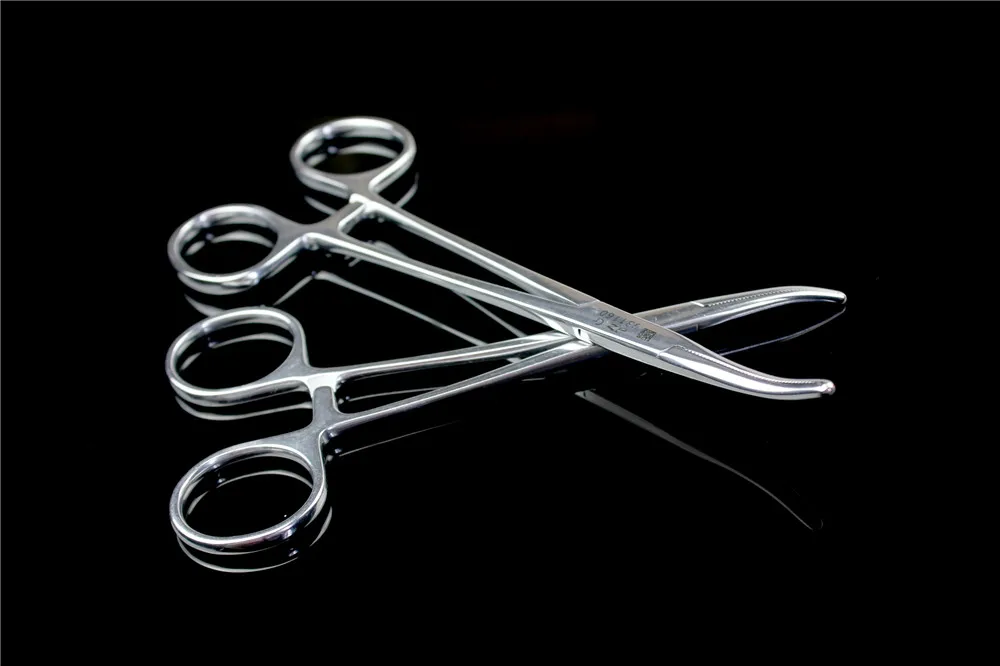 JZ хирургический инструмент прямая изогнутая головка Кук Hemostat forcep 304 нержавеющая