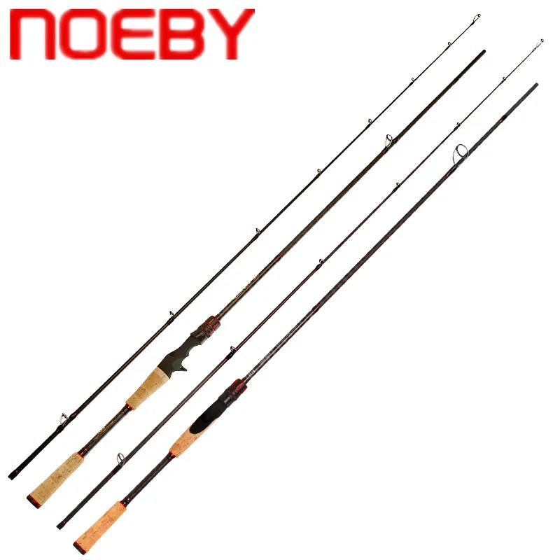 NOEBY LEISURE BASS 1.98m 2.13m 2.29m 2.44m Spinning Casting Fishing Rod MMLMH Power SIC Guide Ring Fast Lure Fishing Rod Pole