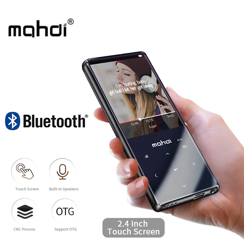 Mahdi M310 MP3 плеер Bluetooth с сенсорным экраном 2,4 дюймов мини портативный музыкальный плеер 8 Гб ультра тонкий mp3-плеер fm-радио с электронной книгой
