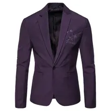 TANGNEST высококачественные мужские блейзеры размера плюс 4XL элегантный вязаный свитер с одной пуговицей платье-пиджак для мужчин Прямая MWX424