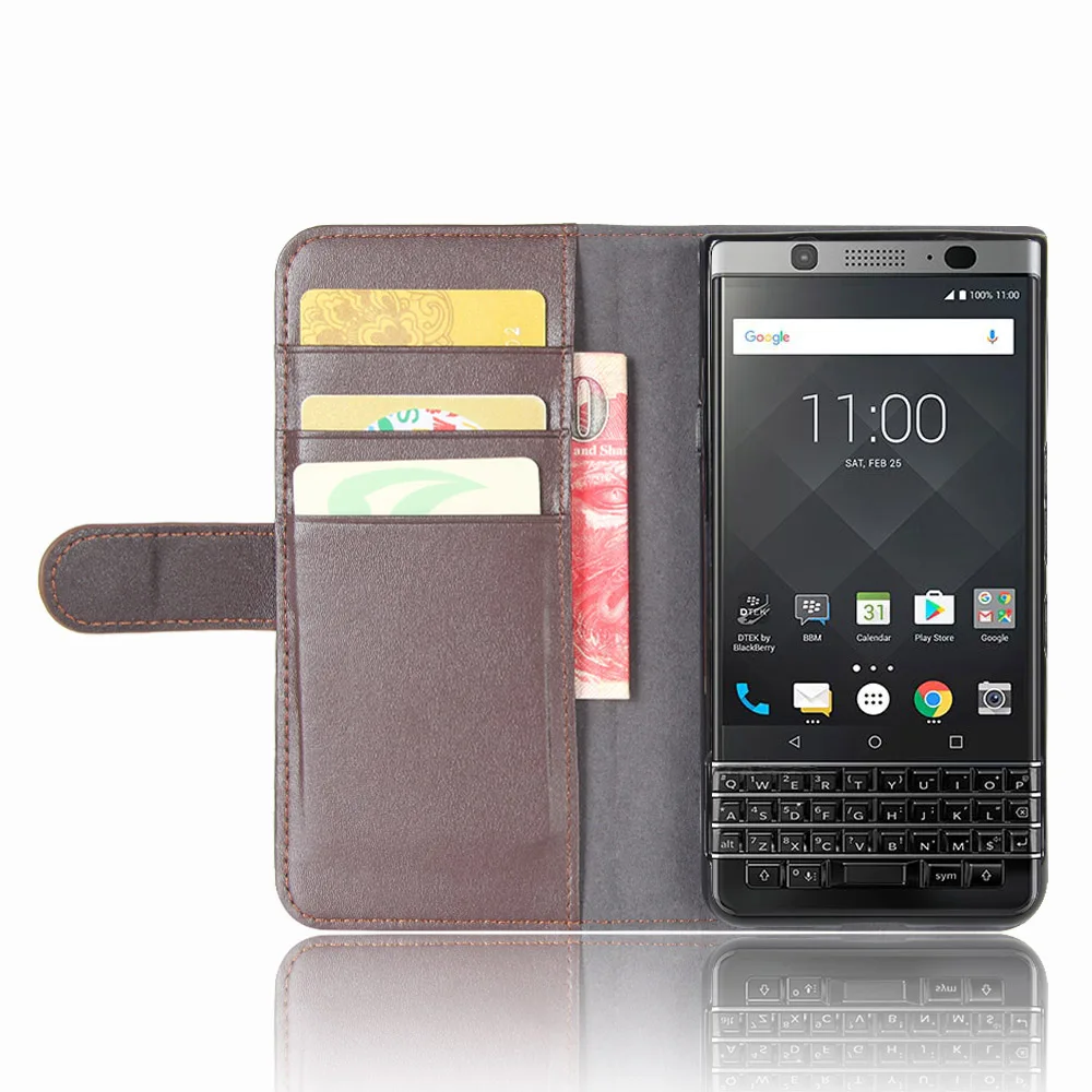Luxury Genuine Leather Wallet Cases Capinha Coque For BlackBerry Keyone Mercury DTEK70 Flip Stand Design Cover Book Style Case | Мобильные
