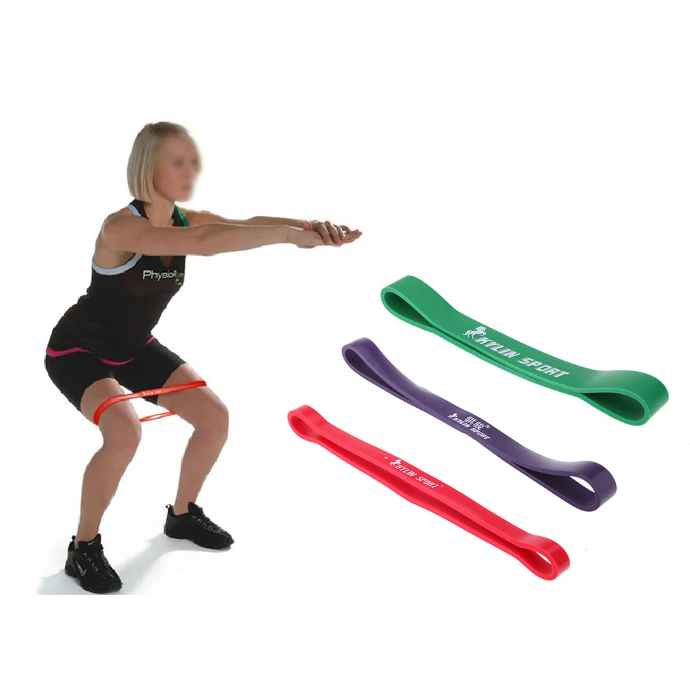 

KYLIN SPORT Leg Arm Muscle Building Band Exercises Looped Fitness Resistance Band CrossFit Yoga Pull Up Band 15-45Lbs Training