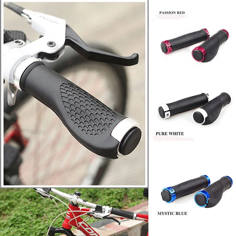 1 Pair Mountain Road Bicycle Handlebar Grips Ergonomic Rubber Bike Handle Grips Cycling Riding Bicycle Handlebars Grips A30528