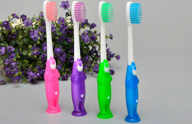 4 Pcs/Pack Products for Children's Toothbrush Kids Tooth brush Mouth Clean Oral Hygiene for Baby Bamboo Charcoal free shipping