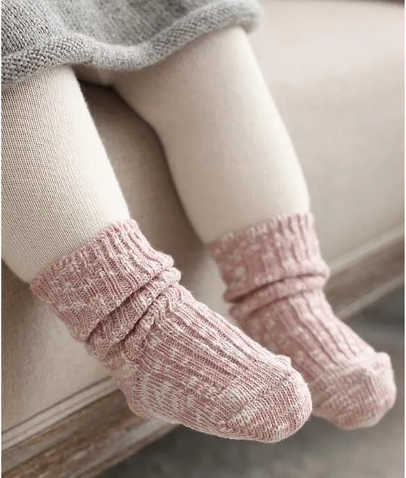 Носки осень-зима, шерсть, пряжа, цветок, Cuzhen, толстые носки детские противоскользящие носки для детей WS953