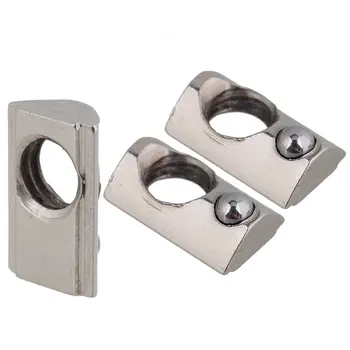 

2020 European Standard Aluminum Slot Carbon Steel Half Round Roll In Spring T Slot Nut with M6 Thread Pack of 50