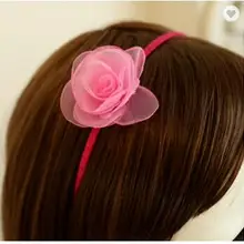 Дешевая распродажа,, Кружевная повязка на голову с цветами для новорожденных