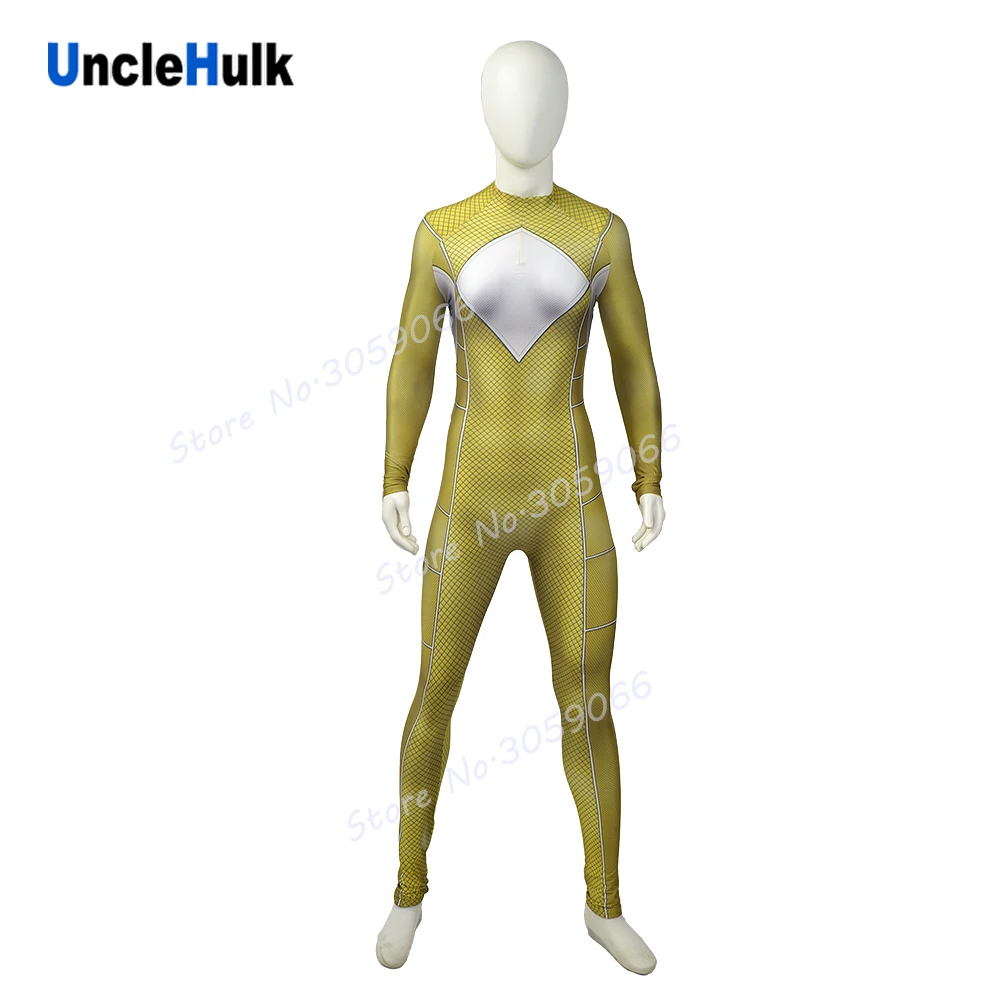 Костюм для косплея морфина желтого тигра рейнджера из спандекса Zentai на Хэллоуин |