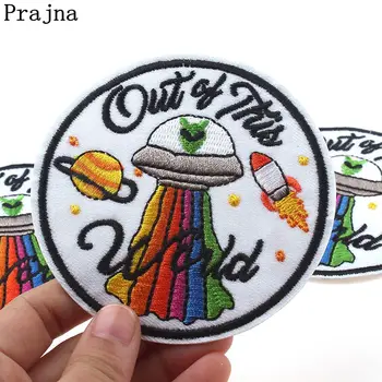 

Prajna Embroidered Patch Military Rainbow Planet Sticker Sewing Stools Accessories Cartoon Patches Iron On Patches New Arrivals