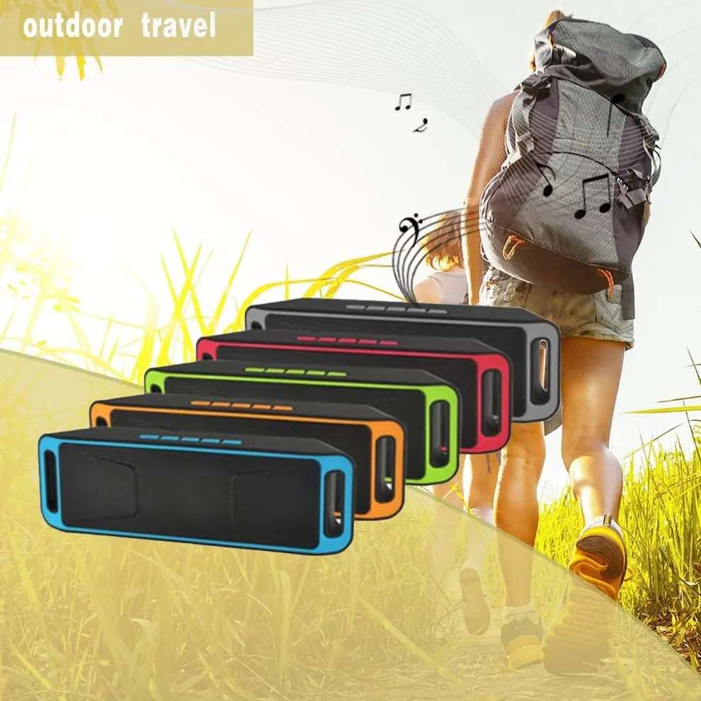 

5pcs Wireless Bluetooth Speaker Dirtproof Subwoofer Outdoor Portable Music Player For Car Vehicle Cell Phone Support TF Card