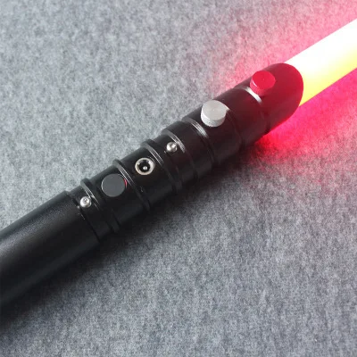 RGB световой меч джедай ситх люк игрушка звук черная серия Скайуокер световой меч перезаряжаемый Цвет Изменение звука металлическая ручка меч