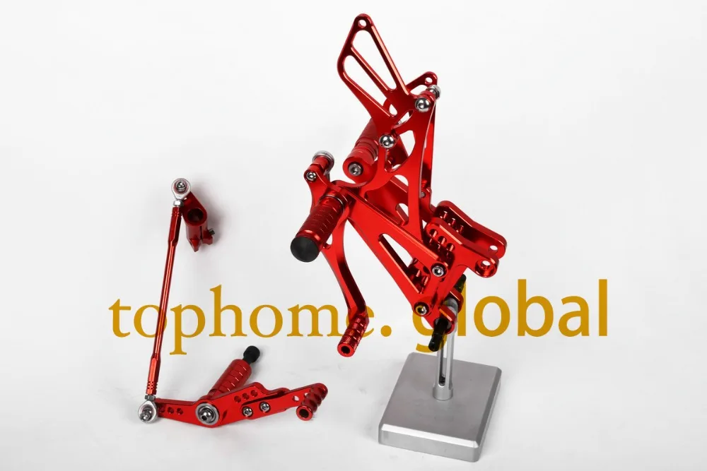 

Free Shipping Motorcycle Red CNC Rearsets Foot Pegs Rear Set For Yamaha YZF R1 2007-2008 motorcycle foot pegs