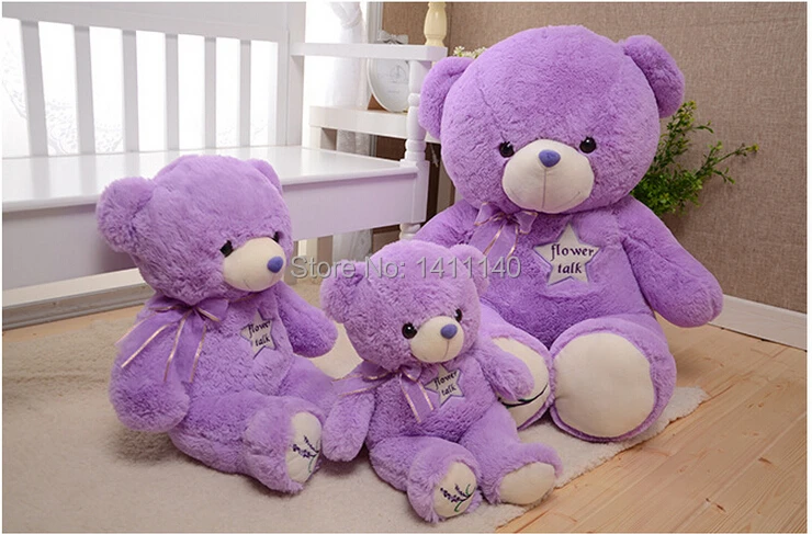 violet teddy bear