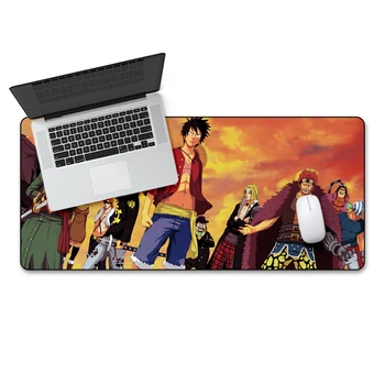 

FFFAS 90x40cm Big Mouse Pad Mat Gaming Speed Model Mousepad ONE PIECE Luffy Roronoa Zoro Ace Japan Anime Display PC Cushion XXL