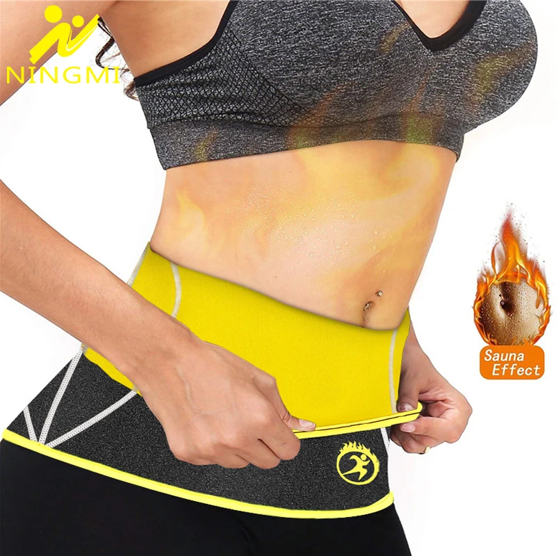 body shaper NINGMI Body Shapers Slim Waist Trainer for Women Neoprene Sauna Strap Fat Burning Waist Belt Cincher Girdles Slimming Shapewears maidenform shapewear