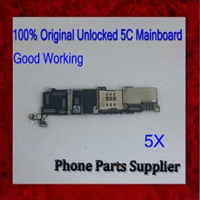Free Shipping,100% Test & Factory 5C Motherboard,16G Original Unlocked For iphone 5C Mainboard with Chips,Good Working,5Pcs/Lot